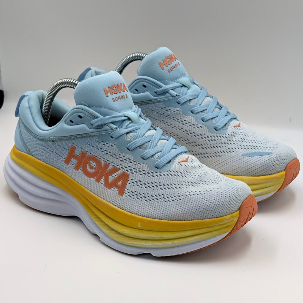 Hoka One One Bondi 8 Summer Song Country Air Womens 9.5B (UK 8) Running Shoes
